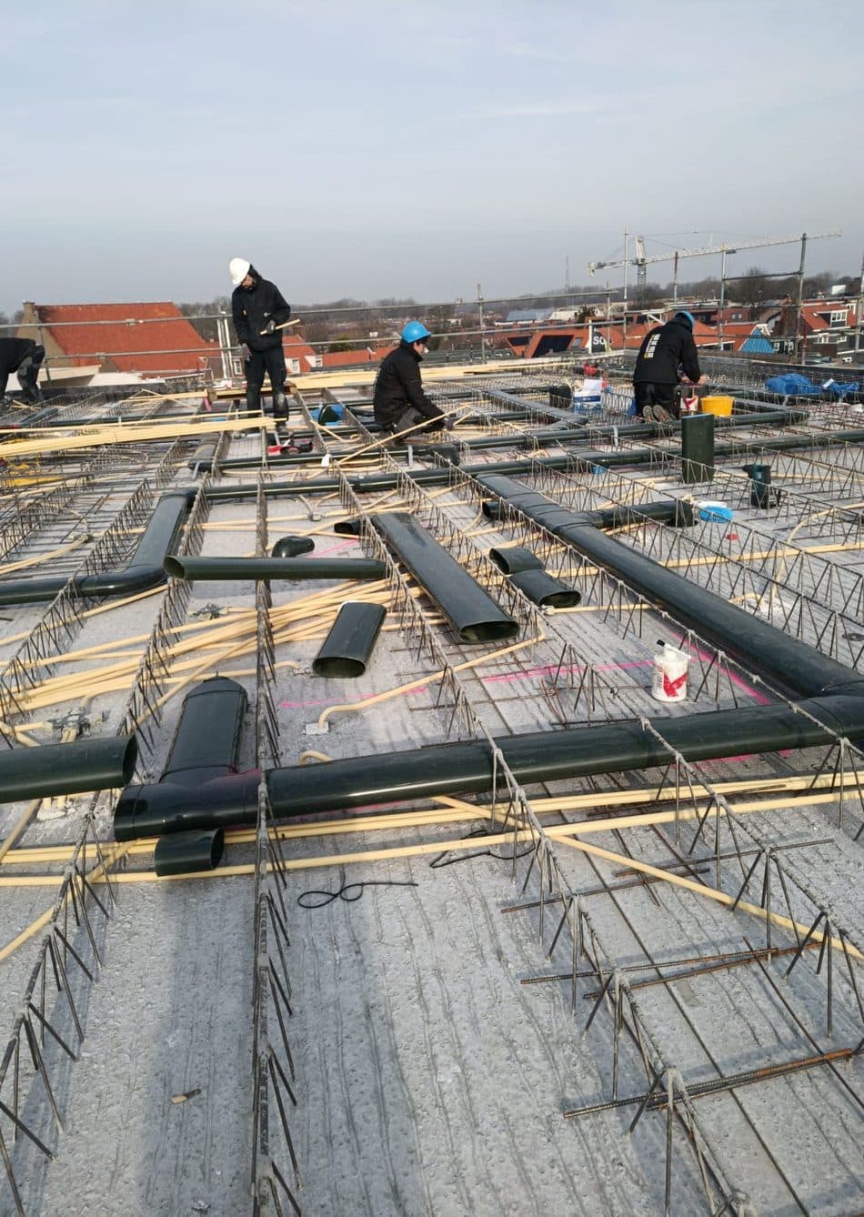 I.G. Solutions team on a construction site
