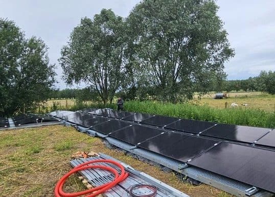 Zonnepanelen op grondopstelling